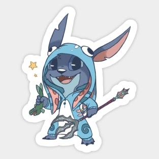 Stitch in a Fizz onesie Sticker